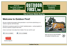 Tablet Screenshot of outdoorfirst.com